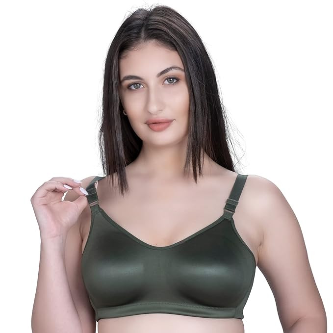 TRYLO Riza COTTONFIT Women's 100% Cotton,Non-Padded,Non-Wired Full Coverage  Bra Available in Multicolor - Hcp Shopping
