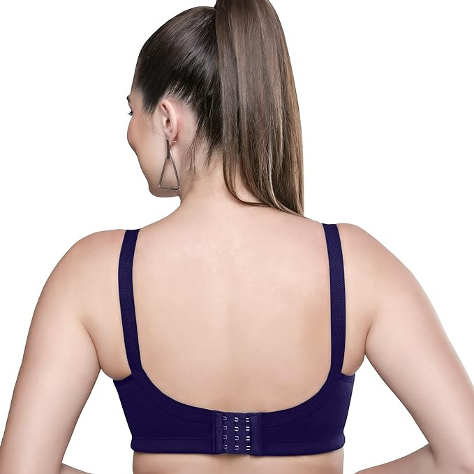 Buy Trylo Double Layered Non-Wired Full Coverage Blouse Bra - Black at  Rs.525 online